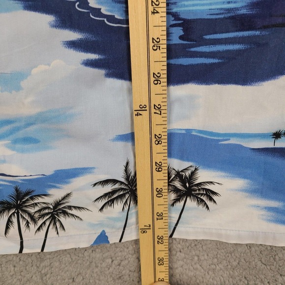 Bullhead Island Series Shirt Mens XL‎ Blue Hawaiian Tropical Beach Button - Picture 12 of 12